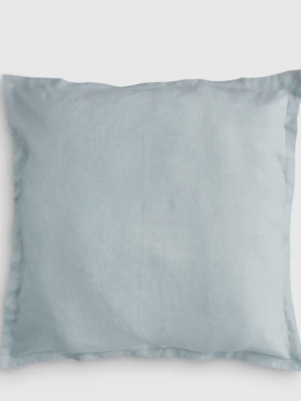 European Linen Euro Sham Mist blue